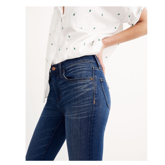 NWT Madewell Roadtripper High Rise Skinny Jeans in Orson Wash, Size 28 - Picture 4 of 12
